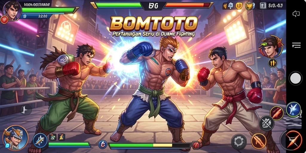 Tampilan menarik dari pertarungan dalam BOMTOTO.