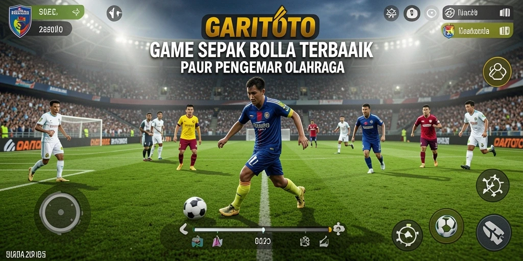 Tangkapan layar menunjukkan aksi seru dalam permainan sepak bola.