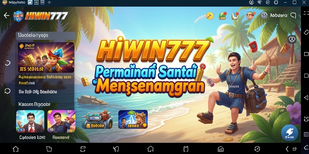 Tampilan gameplay HIWIN777 yang menghibur dan penuh warna.