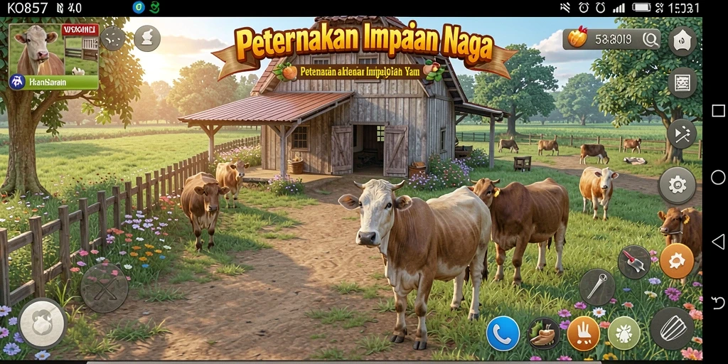 Tampilan gameplay menarik dan interaktif dalam KO857.