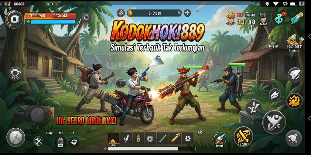 Screenshot gameplay <strong>KODOKHOKI889</strong> yang menampilkan interaksi dan eksplorasi dunia virtual.