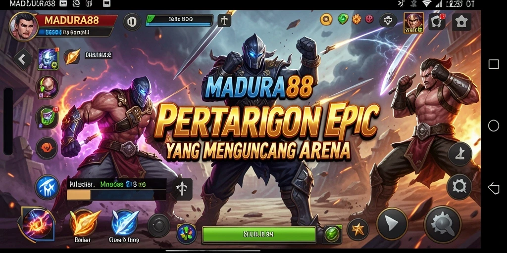 Gameplay mendebarkan dalam pertarungan <strong>MADURA88</strong> yang penuh aksi.
