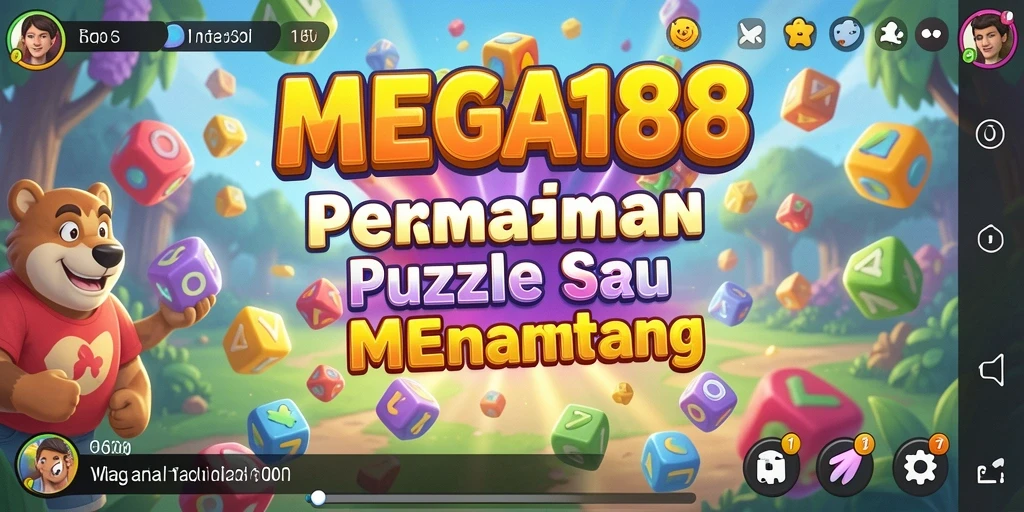 Tampilan gameplay seru dari MEGA188 dengan berbagai puzzle menantang.