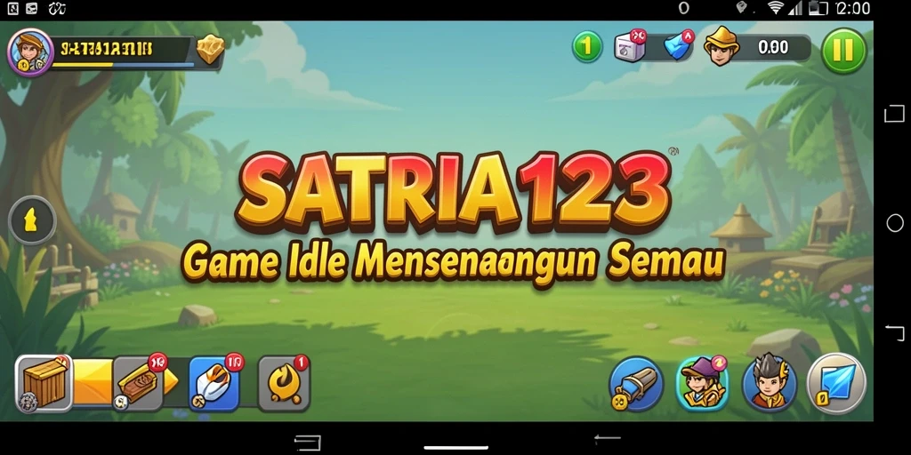 Screenshot utama SATRIA123 menunjukkan aksi gameplay Idle yang menarik.